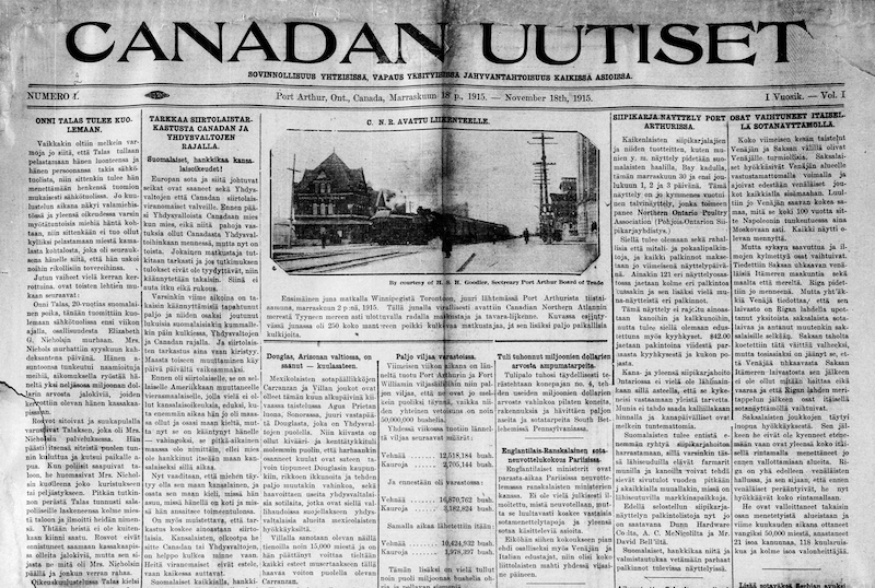 Digitized Finnish-American newspapers offer a glimpse into life 100 years ago