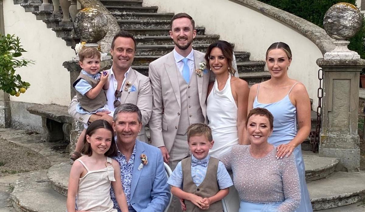 Daniel and Majella welcome the newest edition to the family at Italian wedding 