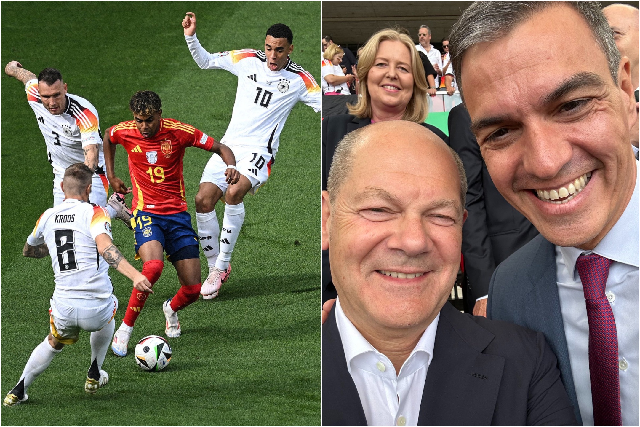 Spain advance to the Euro 2024 semi-finals: La Roja beat hosts Germany 2-1 in nail-biting clash as proud PM Pedro Sanchez watches from the stands