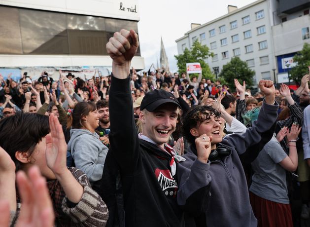 French voters reject a far-right majority in favour of the left