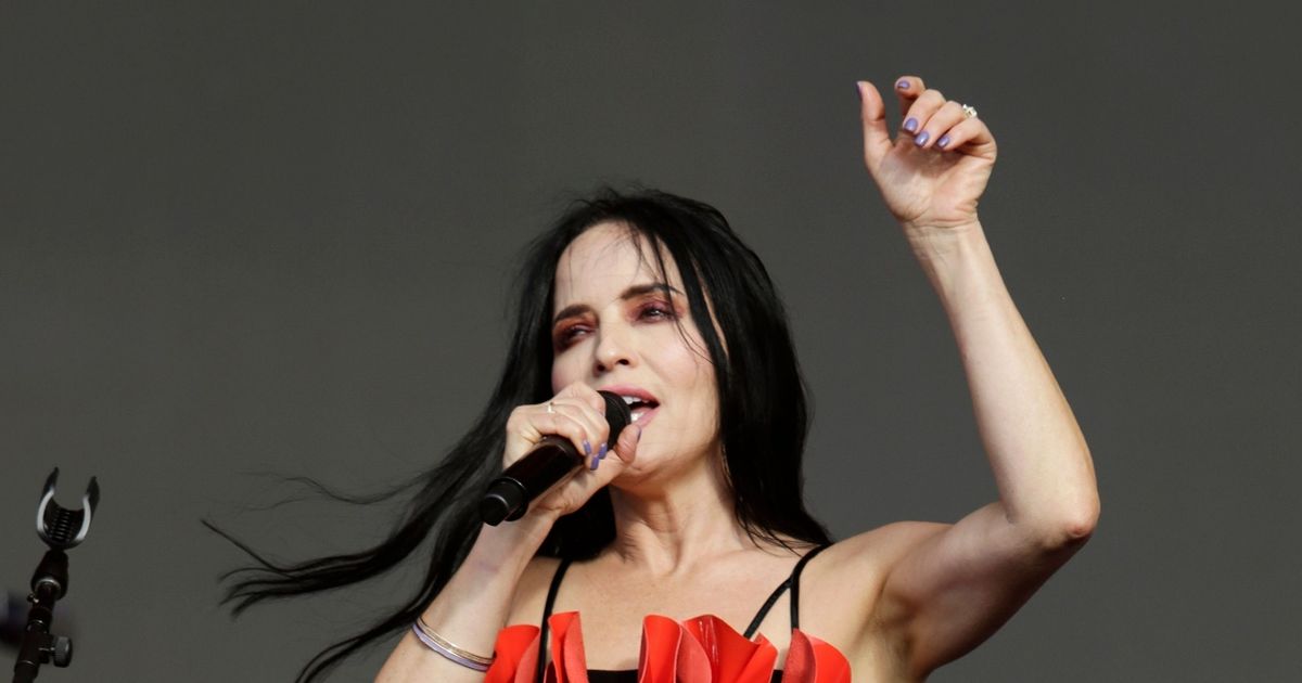 Andrea Corr, 50, stuns in little black dress at BST - days after family's flight drama