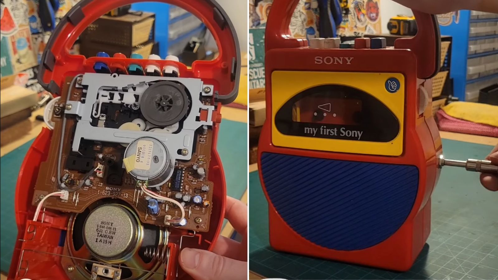 You Can Easily Convert an Old Cassette Tape Player Into a Fuzzy Guitar Amp (and It Can Sound Pretty Good)