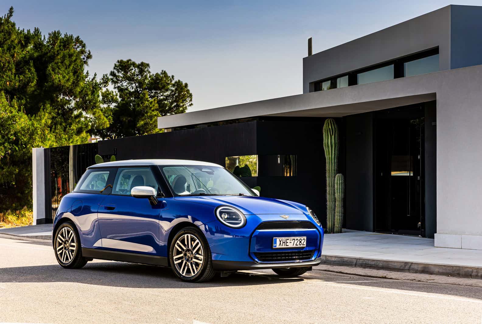 New MINI Cooper E Poses In Sunny Greece