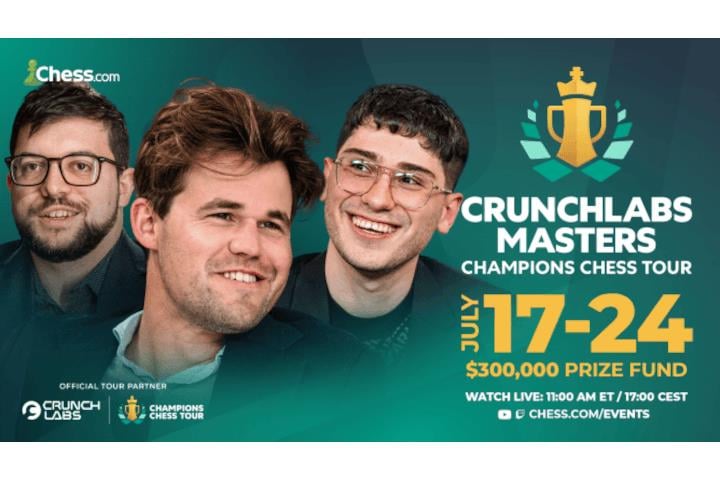 Carlsen, Firouzja and MVL head the field in CrunchLabs Masters