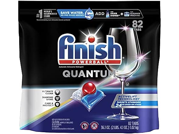 3-Pack 82-Count Finish Powerball Quantum Dishwasher Detergent Tablets $13.99 Free Shipping w/ Prime