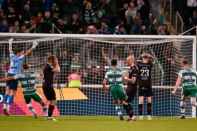 Johnny Kenny on the double as missed stoppage time penalty saves Shamrock Rovers