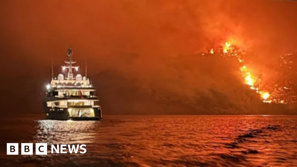 Anger after yacht fireworks spark Greece forest blaze