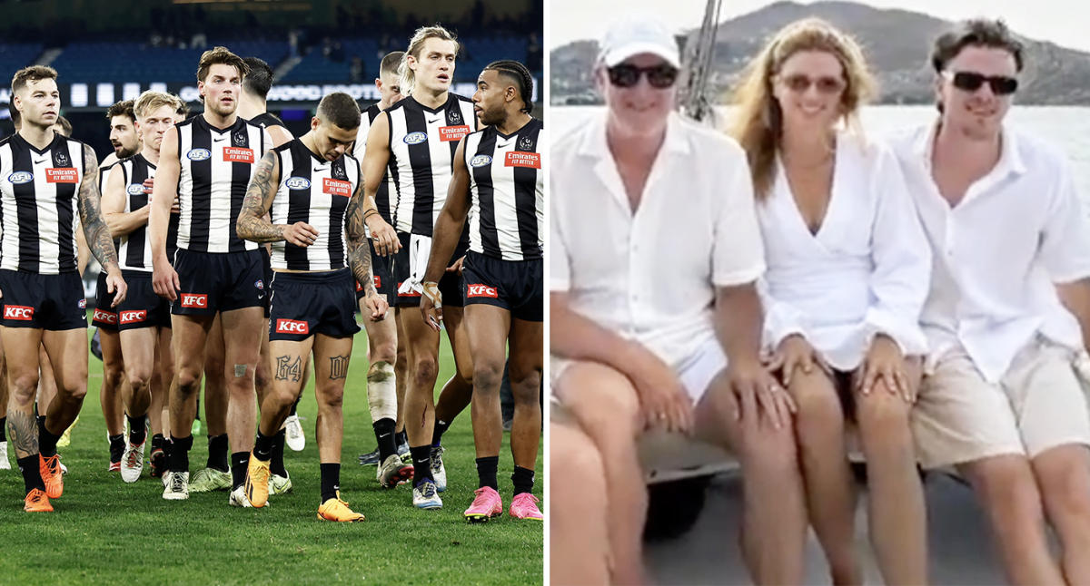Collingwood called out over 'bad look' around football manager Graham Wright's holiday snaps