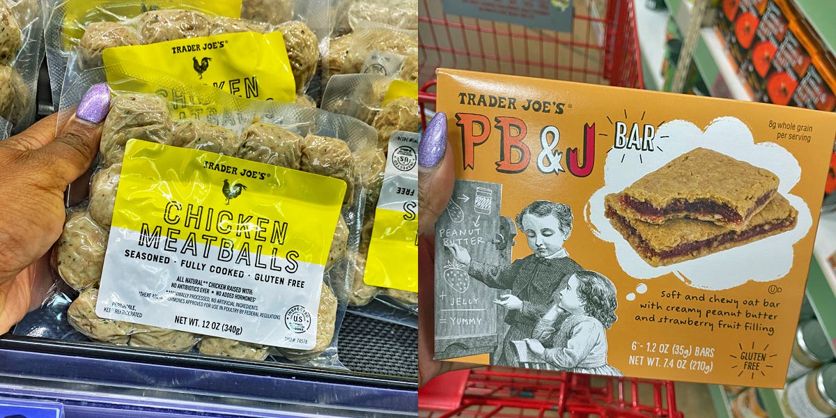 I'm a dietitian, and my husband is a personal trainer. Here are 14 things we're buying at Trader Joe's right now.