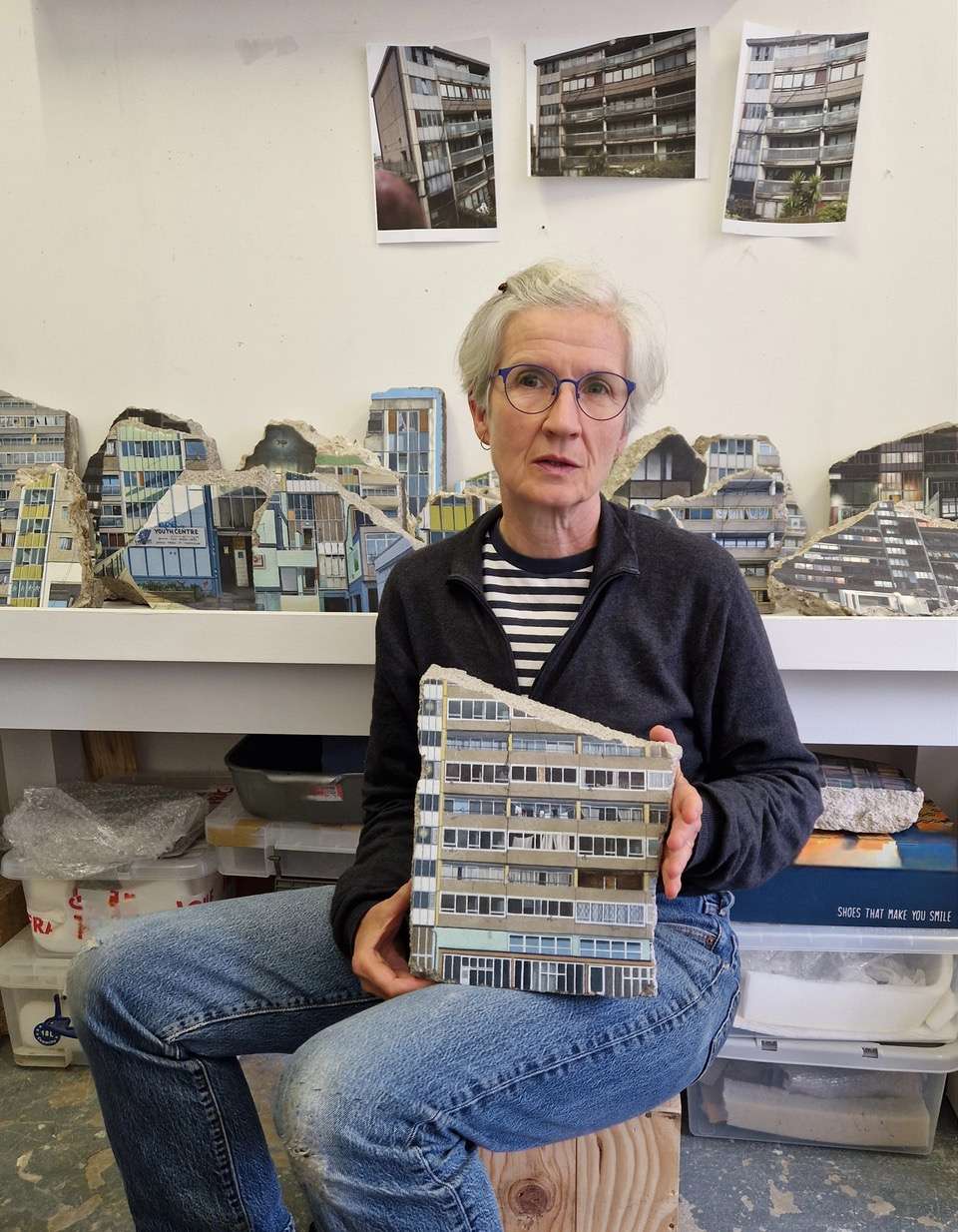 Walworth woman transforms Aylesbury Estate demolition debris into art