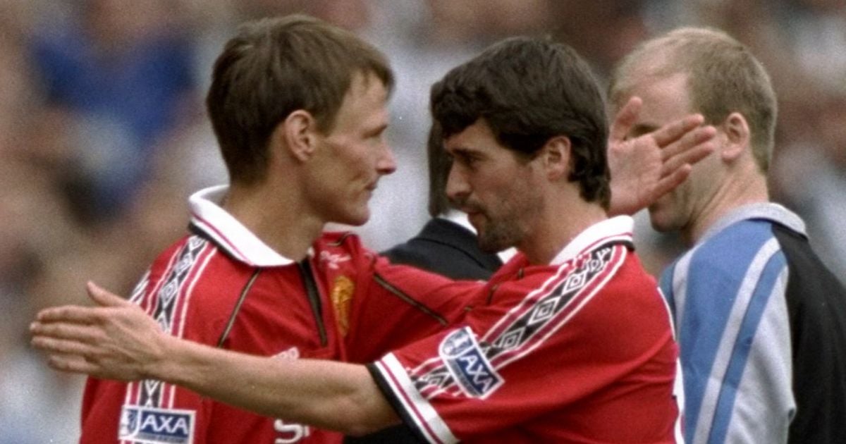 Teddy Sheringham reacts to awkward Roy Keane clip admitting he didn't like him at Man Utd