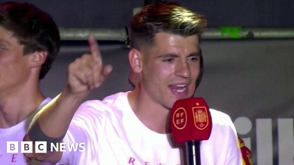 Spain team chant 'Gibraltar is Spanish' at Euros celebration