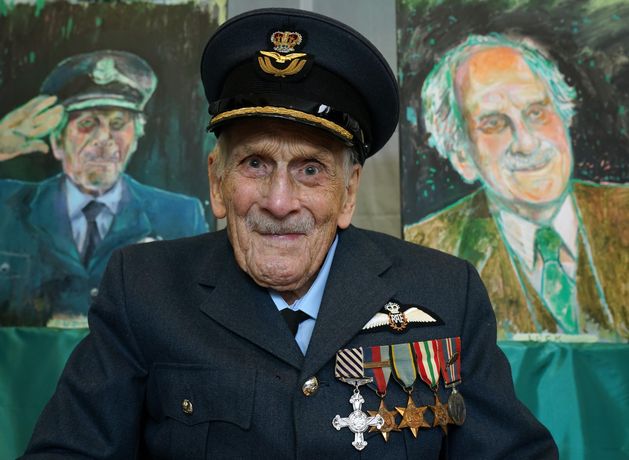 Irishman who is one of last surviving fighter pilots from Second World War celebrates 105th birthday 