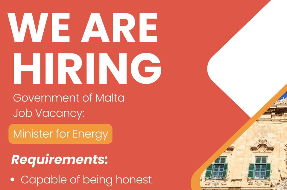 PN posts tongue-in-cheek vacancy for an energy minister following power cuts