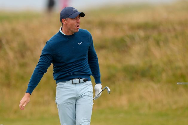 Rory McIlroy in danger of missing the cut at Open Championship after disastrous opening round