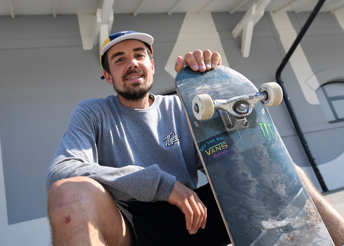 From videogame to the Olympics. Skateboarder would like to win medal