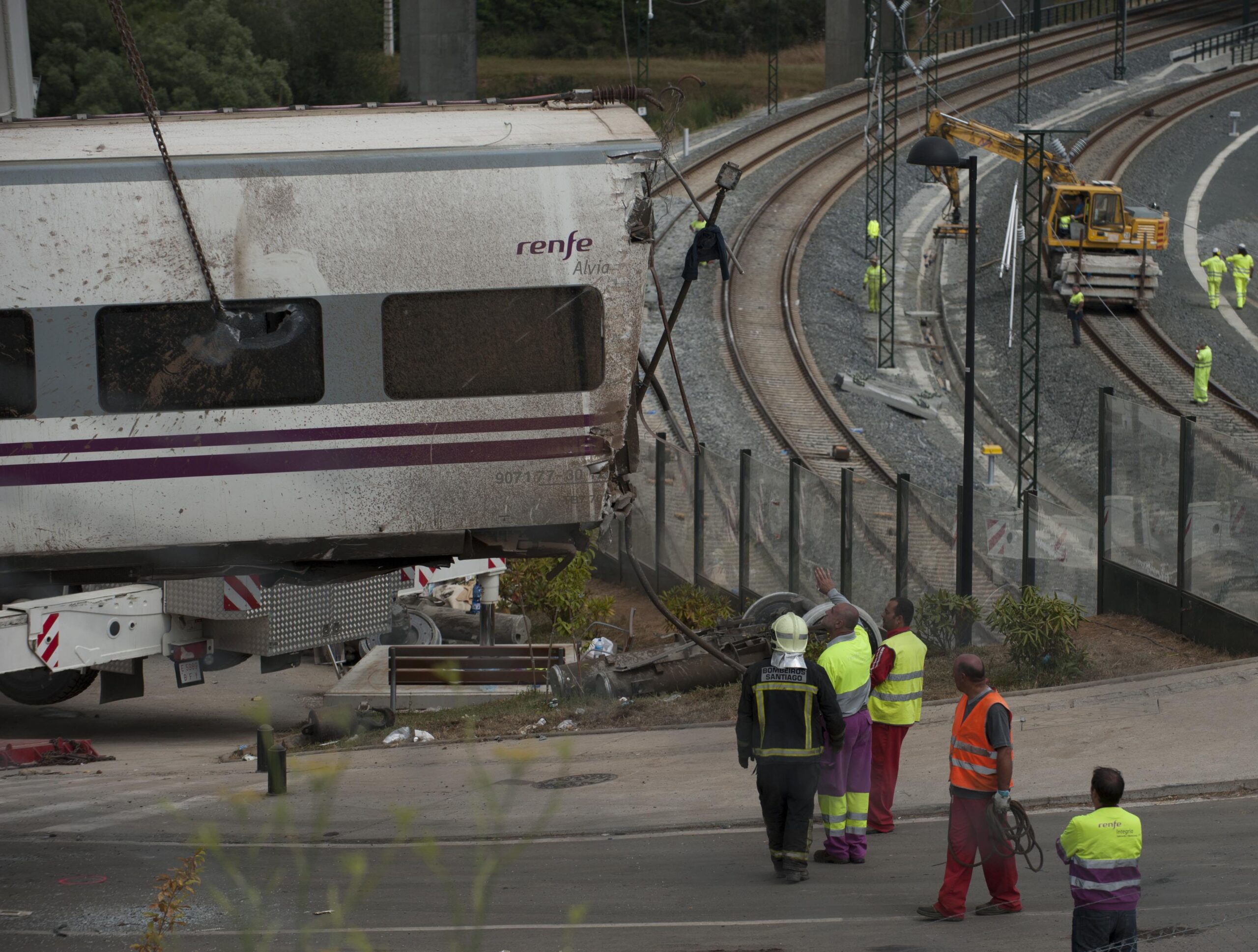 Train driver and rail safety chief get 30-month prison sentences for causing high-speed derailment in Spain- killing 80 people and causing dozens of serious injuries