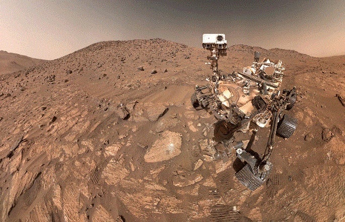 NASA rover discovers rock that suggests microbial life on Mars