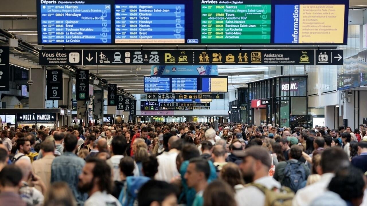 French train disruption to last throughout weekend after Olympic sabotage