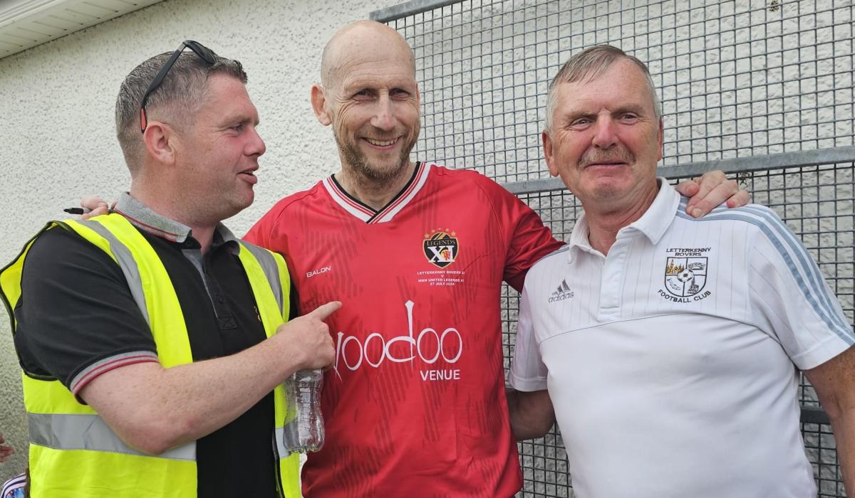 In pictures: Fun day for all as Manchester United Legends visit Letterkenny Rovers