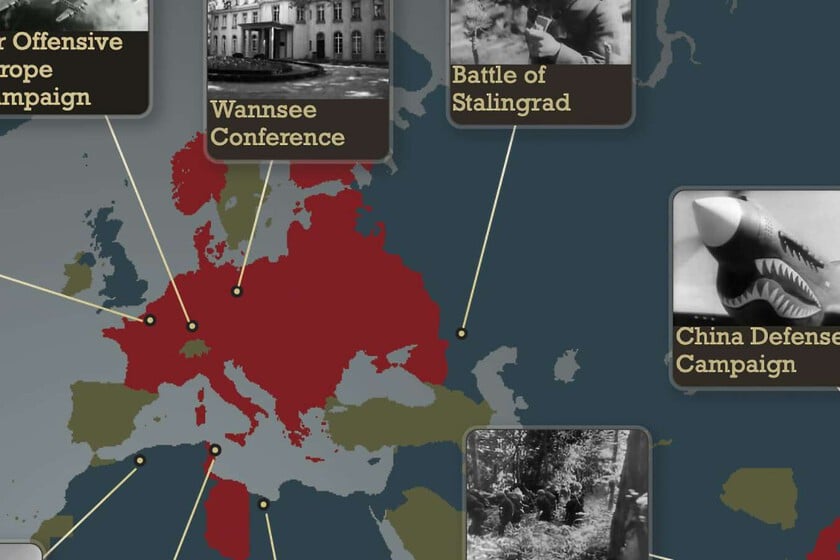 La mejor forma de sumergirte de nuevo en la Segunda Guerra Mundial: un "Google Maps" interactivo del conflicto