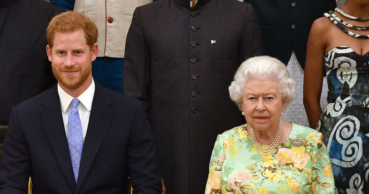 Prince Harry's stunned two-word reaction after late Queen's eye-raising Olympics move
