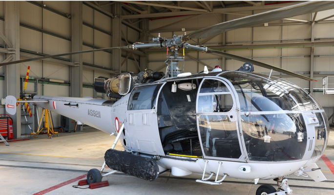  AFM helicopter sustains damage before taking off 