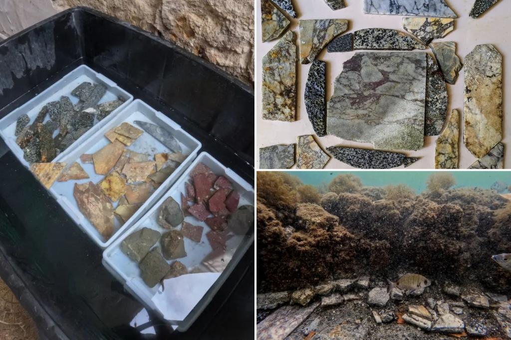 Astonishing ancient Roman mosaic discovered underwater off Italian coast