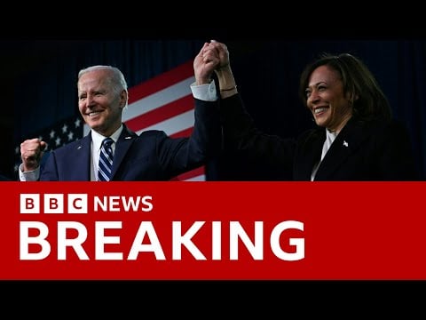 US President Joe Biden endorses Kamala Harris | BBC News
