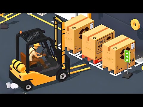 Forklift Extreme Simulator: Joey&#39;s Warehouse Levels 1-5 - Mobile Gameplay Android, Truck Game