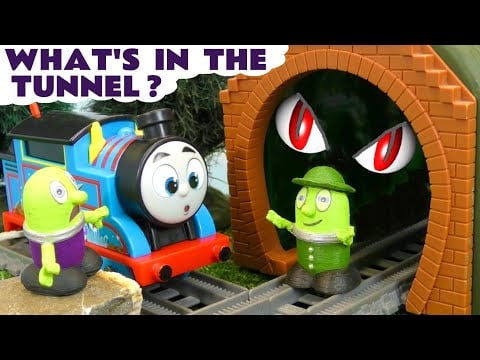 Tunnel Mystery Toy Train Story with Thomas and the Funlings