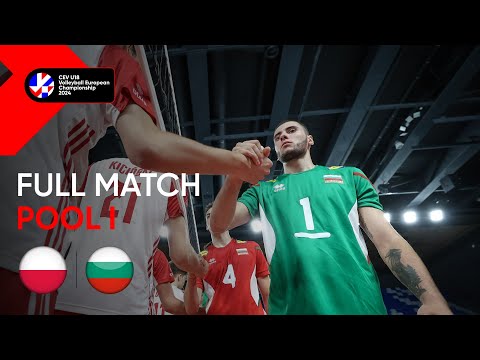 Full Match | Poland vs. Bulgaria - CEV U18 Volleyball European Championship 2024 | Men