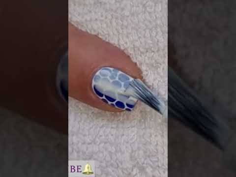 Translucent Nail Design | Blue Summer Nail Art | #nails