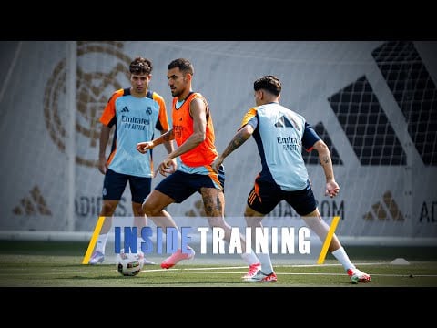 Fitness and ball work at Real Madrid City