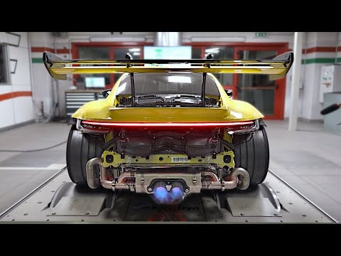 Porsche 992 GT3 RS AKRAPOVIC vs. DUNDON exhaust Sound and Performance differences on the Dyno!