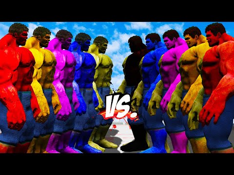 TEAM HULK POLYCHROME COLOR VS TEAM HULK COLOR - HULK BATTLE - EPIC SUPERHEROES WAR