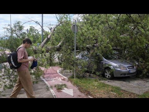 Two dead after powerful storm sweeps through western Balkans