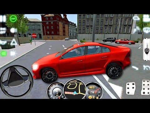 Driving School 2017: Passing the Milan Driving Test in a Red Sports Car - Android Gameplay