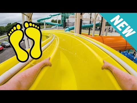 America&#39;s Longest STAND-UP Water Slide! NEW 2024 | Blue Surf Bay