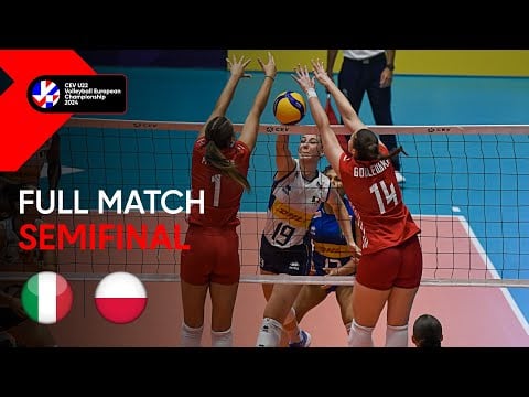 LIVE | Italy vs. Poland - CEV U22 Volleyball European Championship 2024 | Women