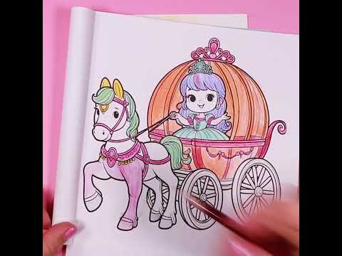 Fun Coloring For Kids |How to Color Princess | Coloring Tutorial For Kids #coloringforkids