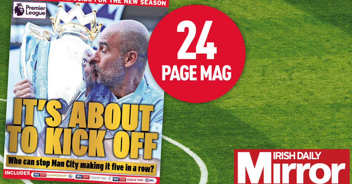 FREE 24-page Premier League Fixtures Magazine inside Saturday's Irish Mirror