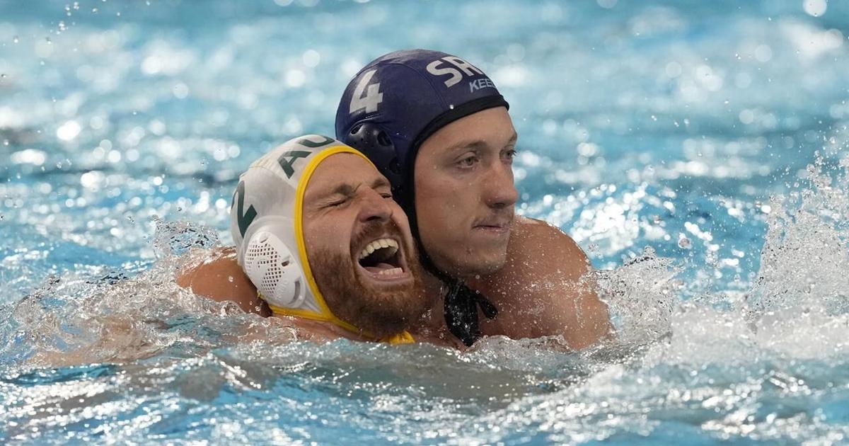 Water polo players wrestle for position at Olympics, but there is a line that rarely gets crossed