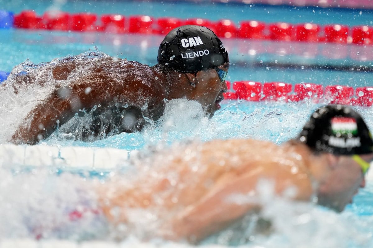 Canada's Liendo wins silver, Kharun bronze in Olympic men's 100 butterfly