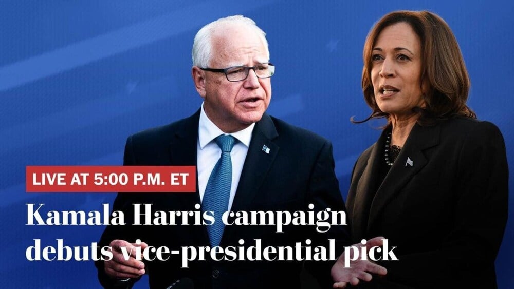 WATCH LIVE: Kamala Harris Holds First Rally With VP Pick Tim Walz