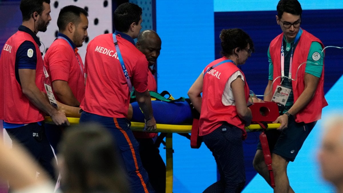 Slovakia swimmer collapses after race at the 2024 Olympics