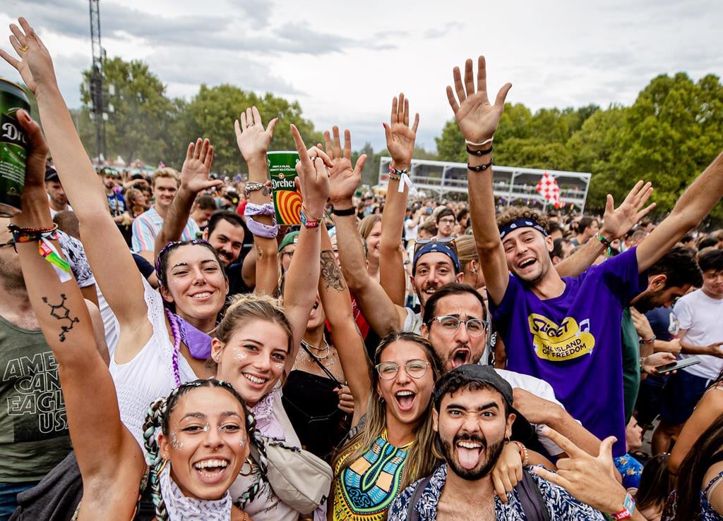 Foreign police officers helping Hungarian counterparts at Sziget Festival