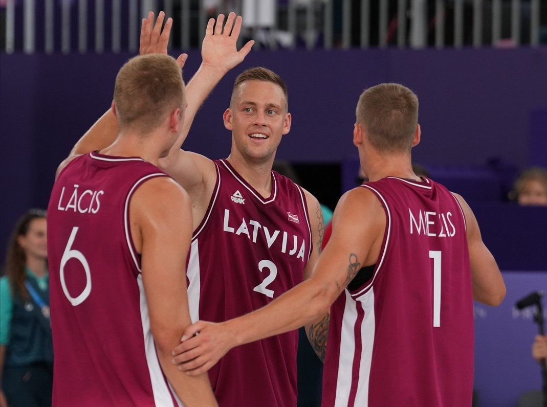 Video: 3x3 basketball team returns to Latvia