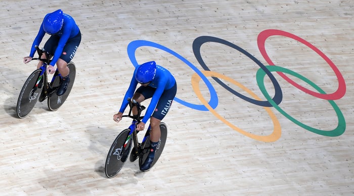 Italy bronze in men's team pursuit