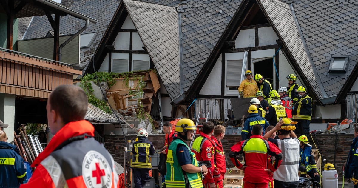 Part of a hotel on Germany's Mosel River collapses, killing at least 2 people and trapping others